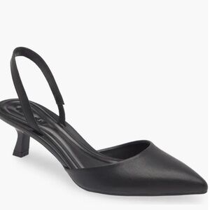 Open Edit - Nordstrom Satin Slingback Kitten Heel